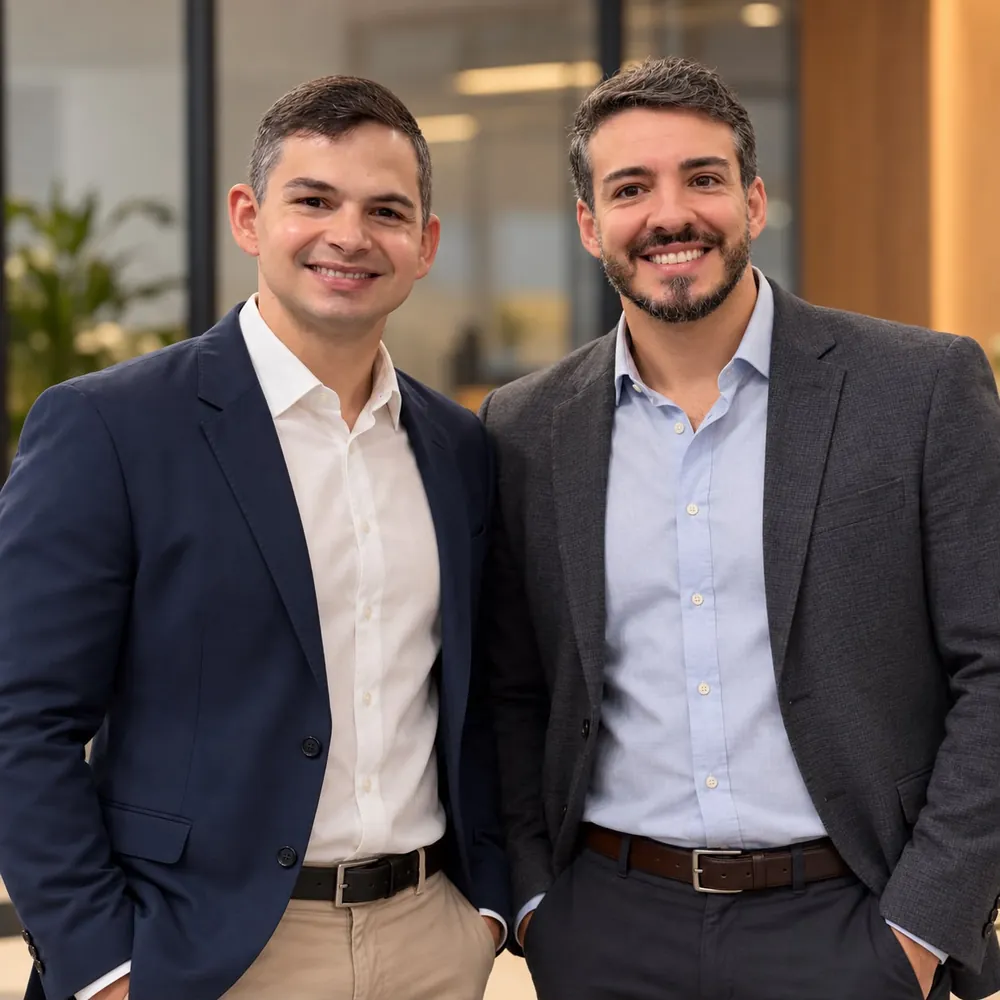 Vinícius e Renan, fundadores da Fix English